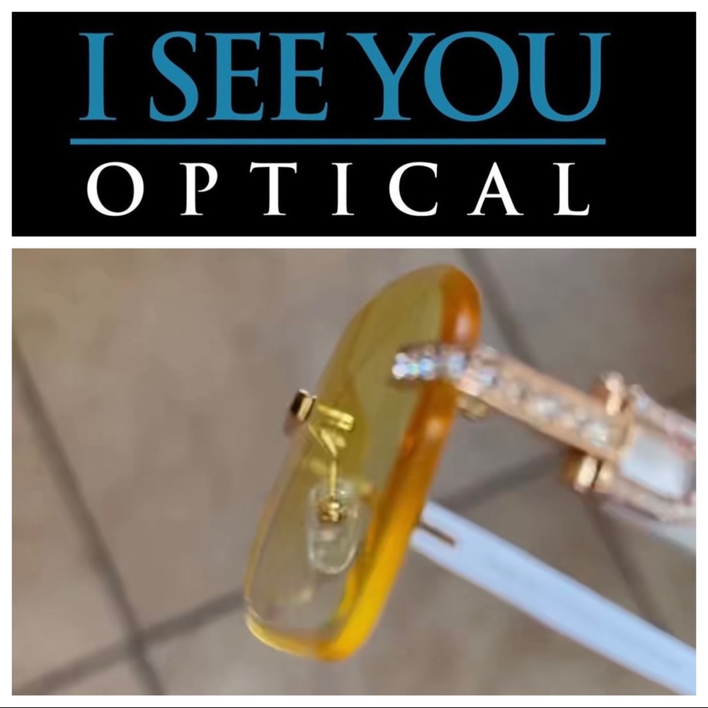 Swarovski Crystal 24KT Gold White Woods, Gradient Yellow Anti Reflective